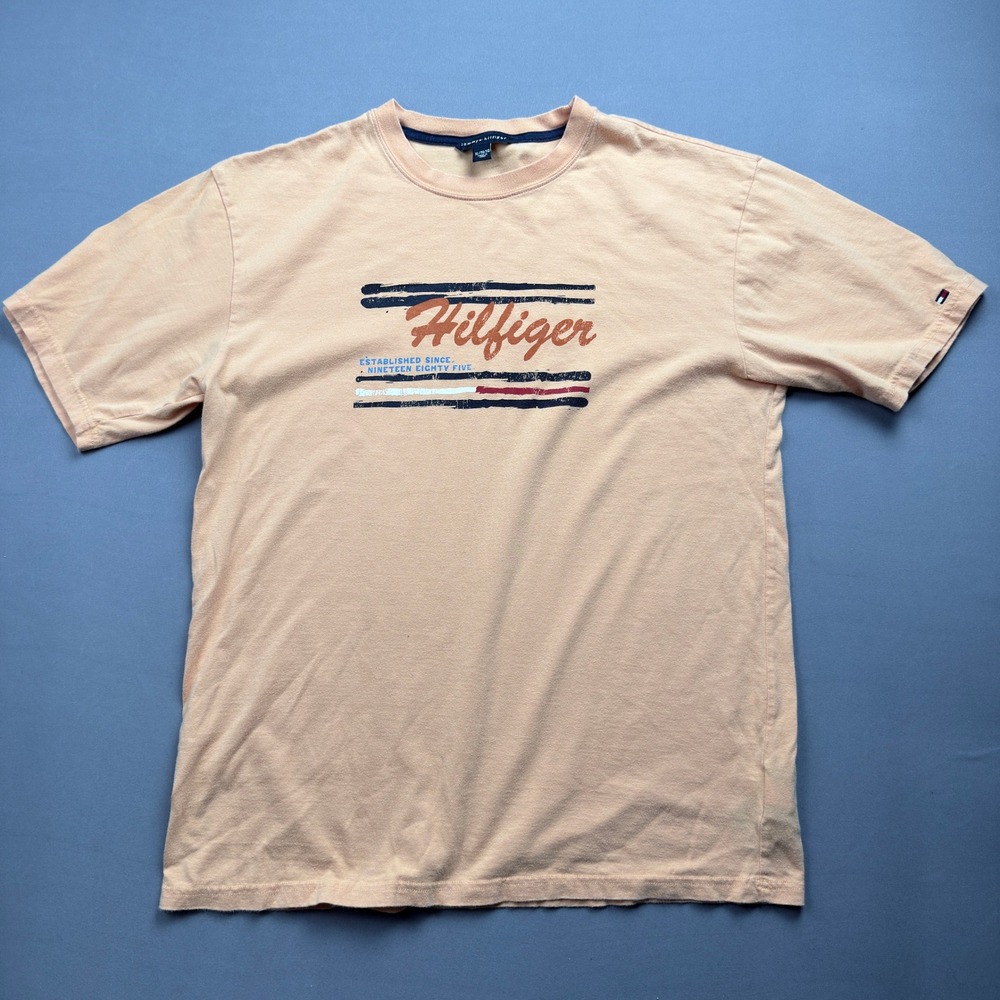 Tommy Hilfiger T Shirt Womens Extra Large XL Logo Short Sleeve‎ Top Tee